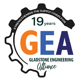 GEA Logo celebrating 19 years strengthening Central Queensland Supply Chain